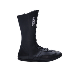Bota larga en piel de res