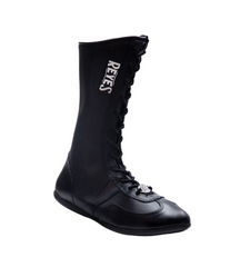 Bota larga en piel de res