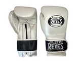 Guantes de entrenamiento Cleto Reyes de Cinta de Contacto Blanco Perla