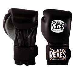 Guantes de entrenamiento Cleto Reyes de Cinta de Contacto Negro