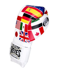 Guantes de Entrenamiento Cleto Reyes en sintetico de cinta de contacto, World Legacy Banderas