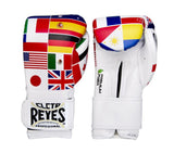 Guantes de Entrenamiento Cleto Reyes en sintetico de cinta de contacto, World Legacy Banderas