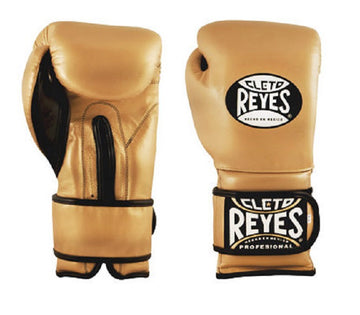 Guantes de entrenamiento Cleto Reyes de Cinta de Contacto Oro