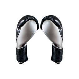 Guantes de entrenamiento alta precisión Cleto Reyes de cinta de contacto negro/plata