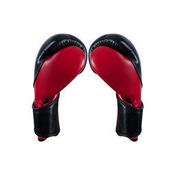 Guantes de entrenamiento alta precisión Cleto Reyes de cinta de contacto negro/rojo