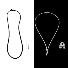 Juego de ligas con cable de acero y seguros para pera loca