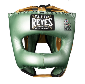 Protector de Cabeza de Barra V Tradicional Cleto Reyes WBC, verde/oro