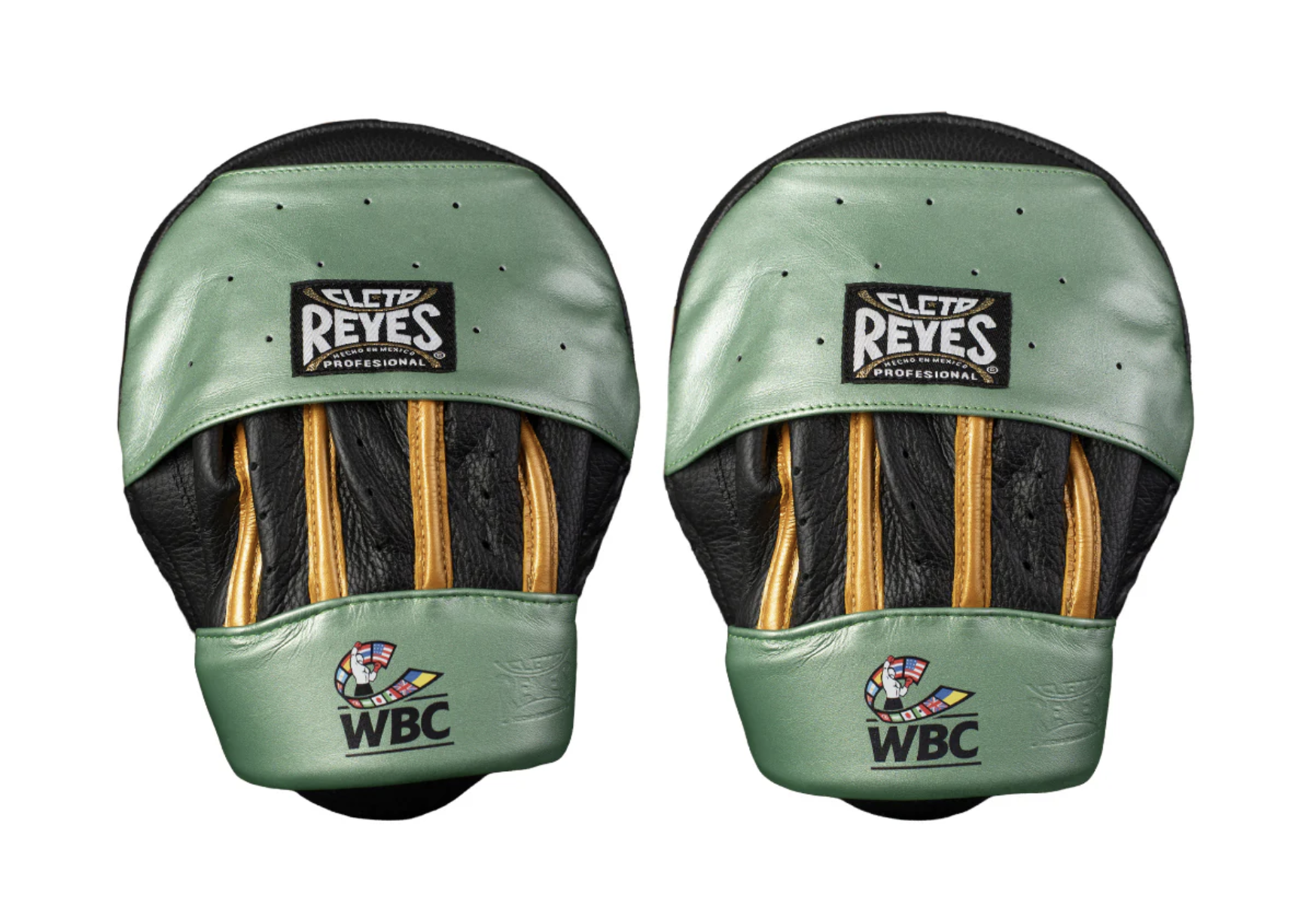Manillas curvas o Manoplas para golpes Cleto Reyes, WBC