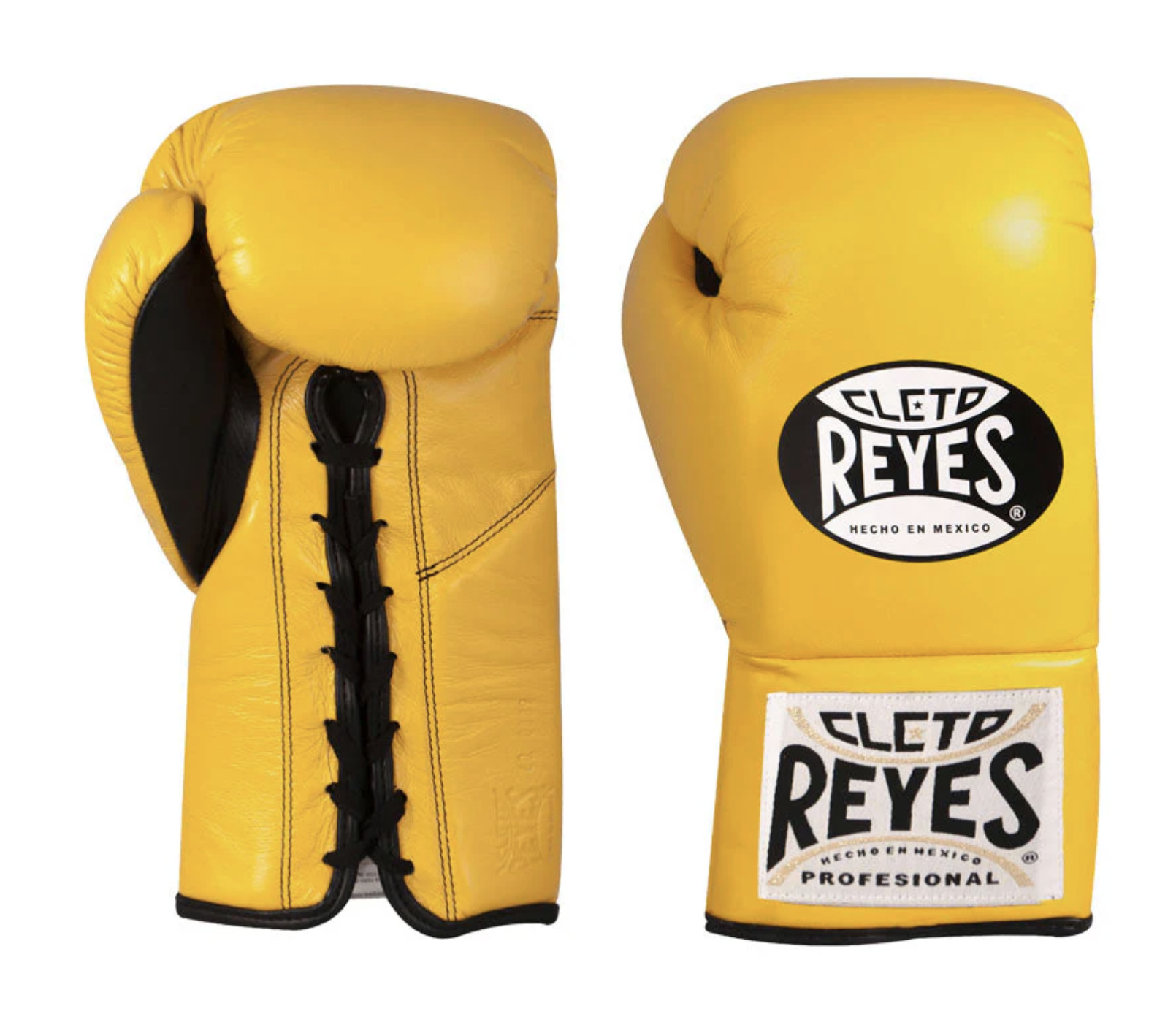 Guantes oficiales de pelea Cleto Reyes amarillo