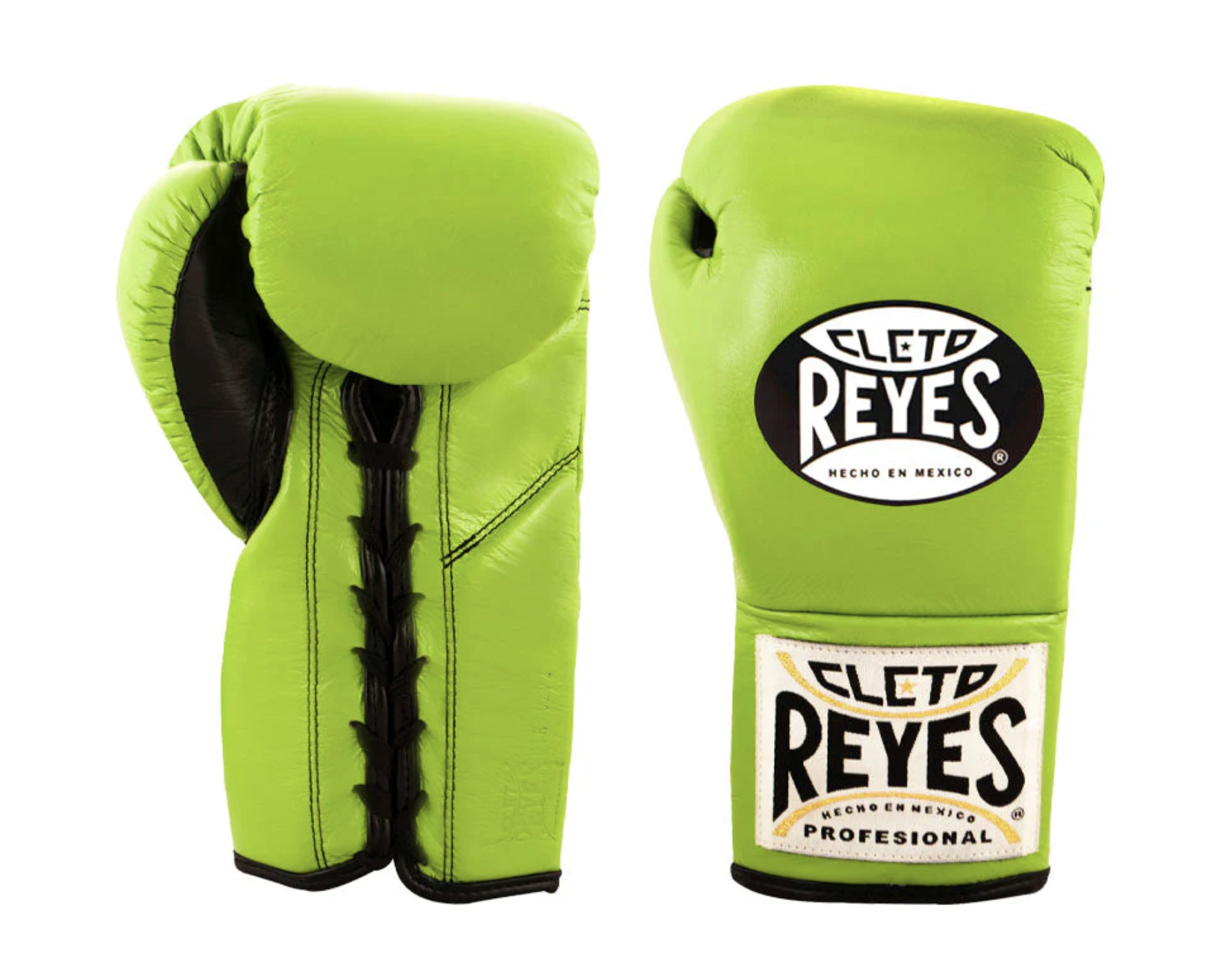 Guantes oficiales de pelea Cleto Reyes verde