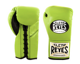 Guantes oficiales de pelea Cleto Reyes verde