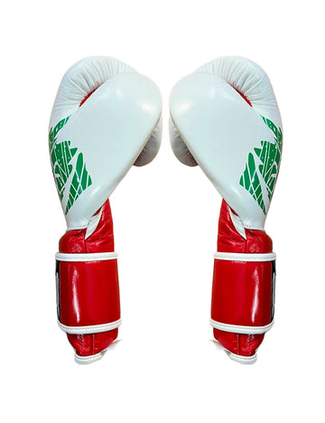 Guantes de entrenamiento Cleto Reyes de Cinta de Contacto Rojo/Tricolor