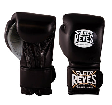 Guantes de entrenamiento Cleto Reyes de Cinta de Contacto Negro
