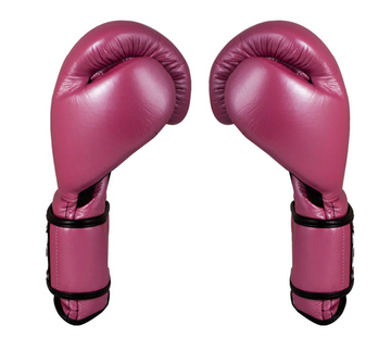 Guantes de entrenamiento Cleto Reyes de Cinta de Contacto Rosa con Logo "Girl"