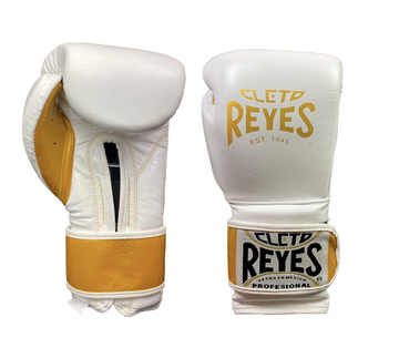 Guantes de entrenamiento Cleto Reyes de Cinta de Contacto Legend Blanco/Oro