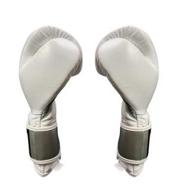 Guantes de entrenamiento Cleto Reyes de Cinta de Contacto Legend Blanco/plata