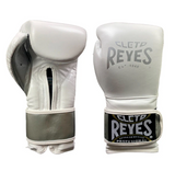 Guantes de entrenamiento Cleto Reyes de Cinta de Contacto Legend Blanco/plata