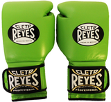 Guantes de entrenamiento Cleto Reyes de Cinta de Contacto Verde Limon