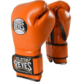 Guantes de entrenamiento Cleto Reyes de Cinta de Contacto Naranja