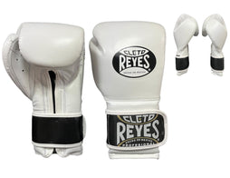Guantes de entrenamiento Cleto Reyes de Cinta de Contacto Blanco/negro