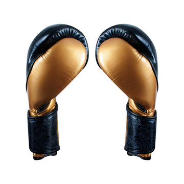 Guantes de entrenamiento alta precisión Cleto Reyes de cinta de contacto negro/oro