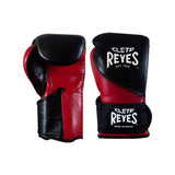 Guantes de entrenamiento alta precisión Cleto Reyes de cinta de contacto negro/rojo